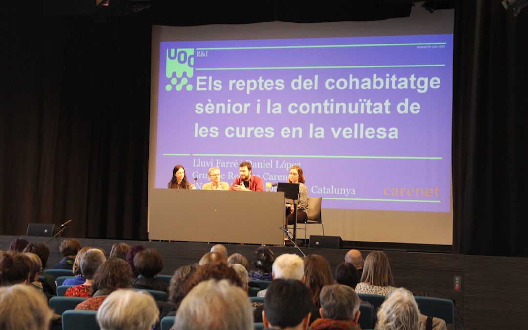 Presentación de «Cures en la convivència de persones grans», fruto del trabajo de relatoría que Lluvi Farré ha hecho en el grupo de cohousing senior Can 70 (Sostre Cívic)
