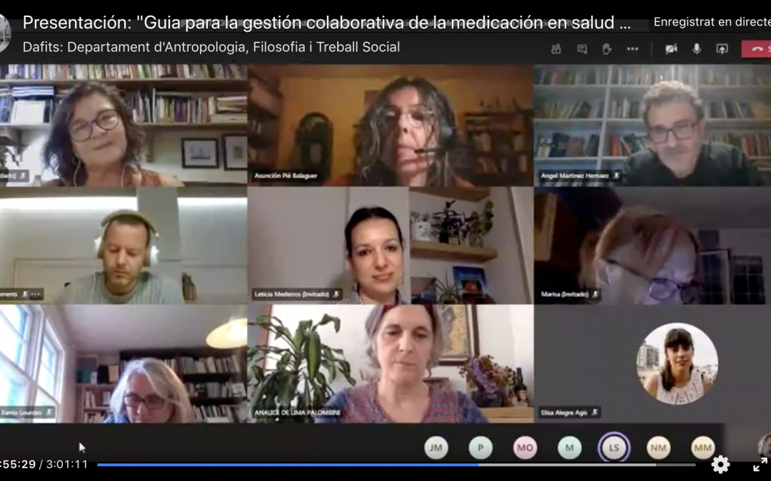 Presentación de la «Guía para la Gestión Colaborativa de la Medicación en Salud Mental»