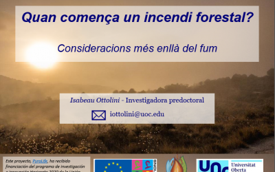 «Cuando empieza un incendio?» charla de Isabeau Ottolini en la I Jornada de voluntariado ambiental en Pego